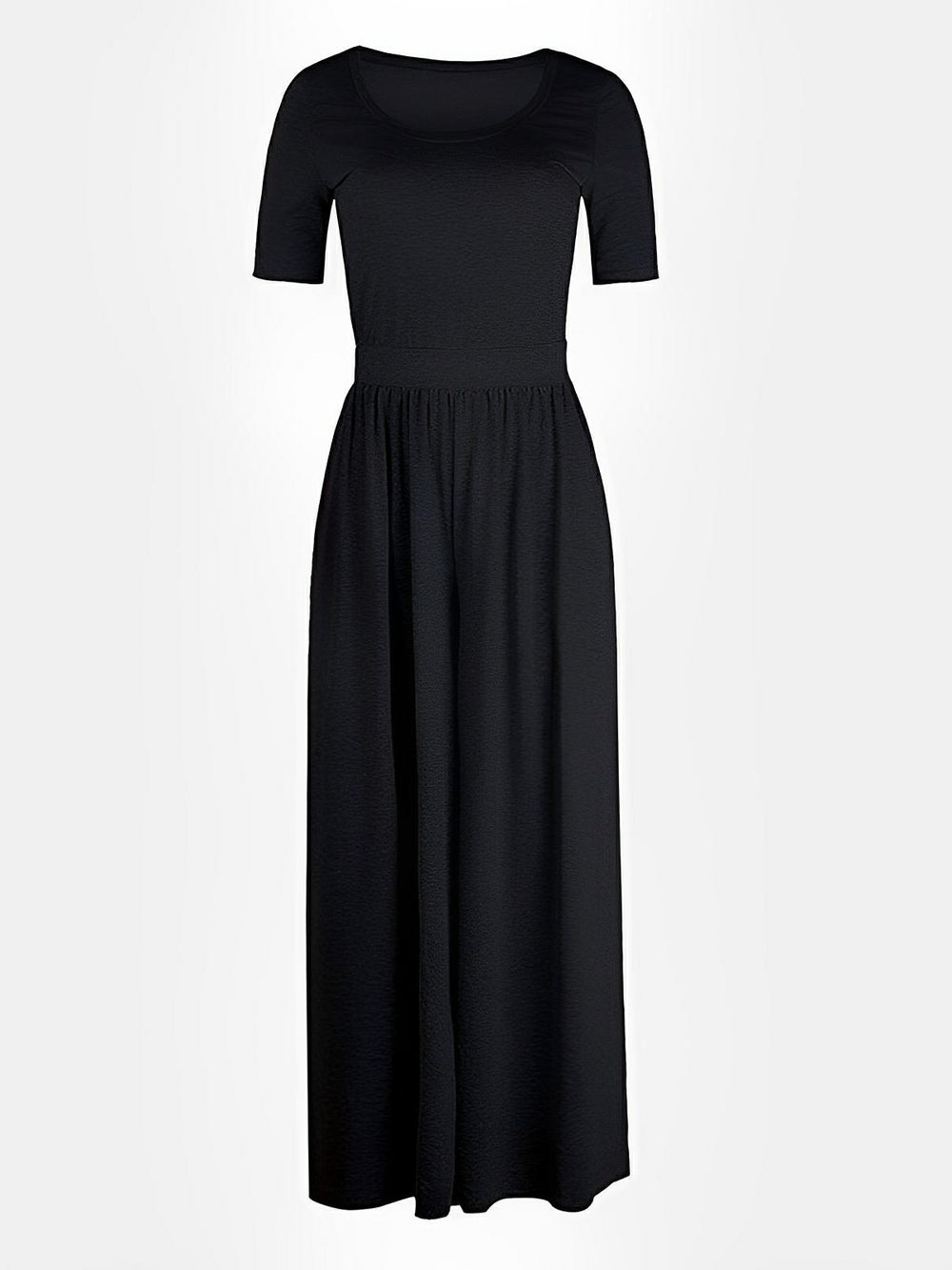 [Preorder] Scoop Neck Short Sleeve Jumpsuit [Est Ship 07/02/24] - AMVIM