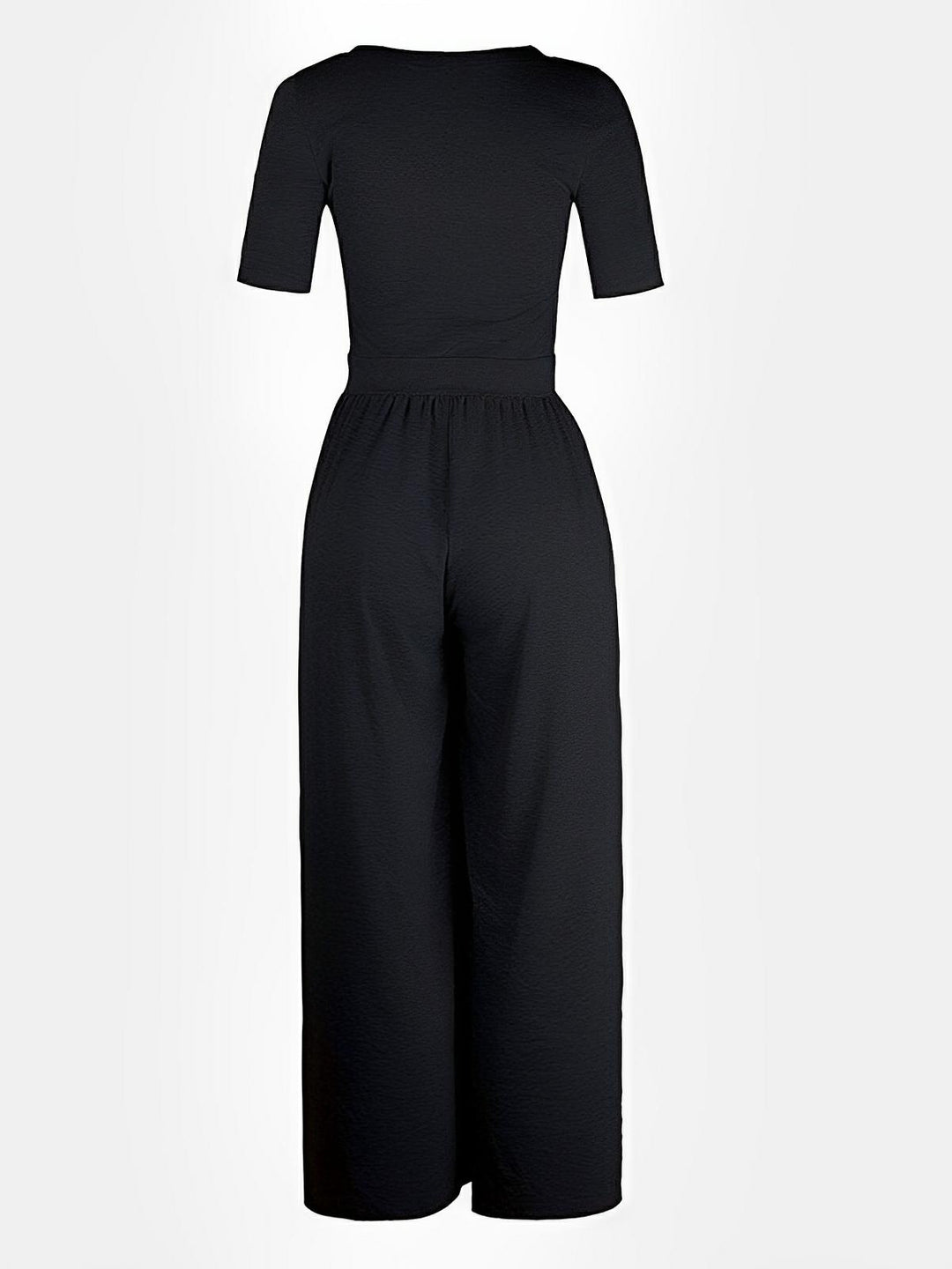 [Preorder] Scoop Neck Short Sleeve Jumpsuit [Est Ship 07/02/24] - AMVIM