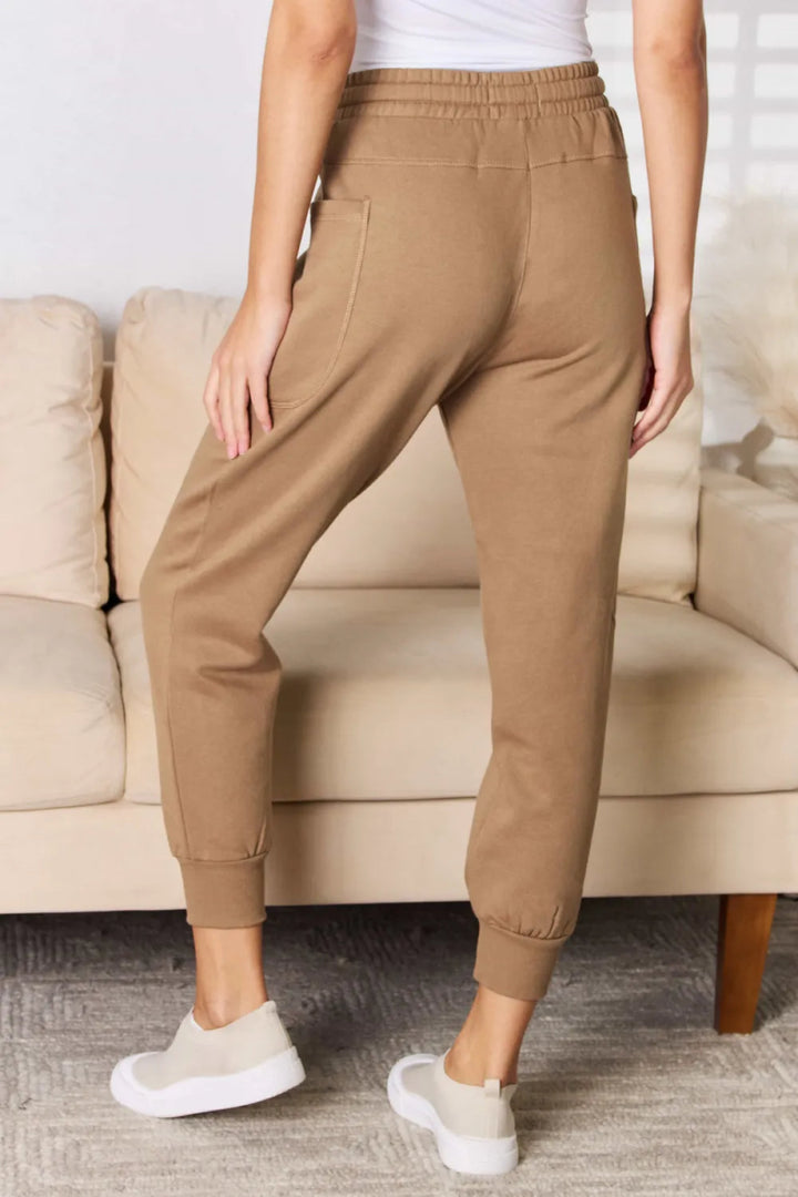 Relaxed high - rise joggers with side pockets - AMVIM