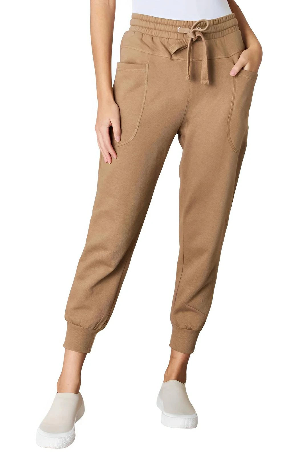 Relaxed high - rise joggers with side pockets - AMVIM