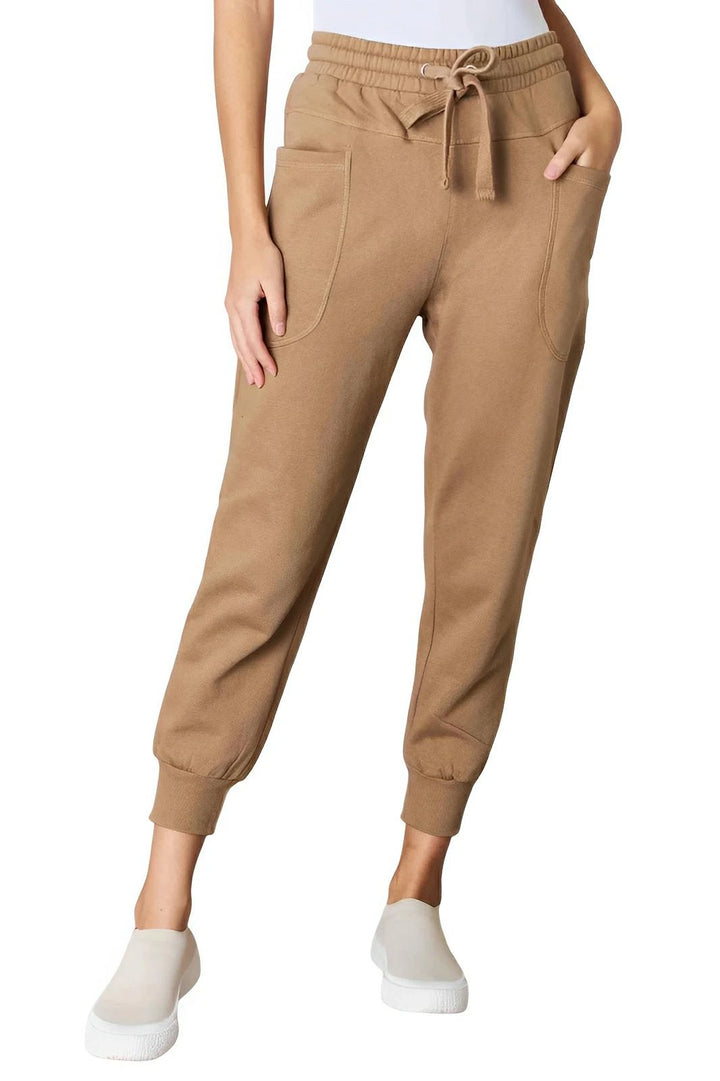Relaxed high - rise joggers with side pockets - AMVIM