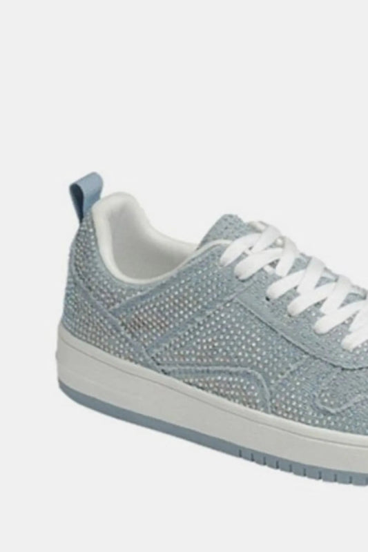 Rhinestone platform flat sneakers with 1.3 - inch heel height - AMVIM