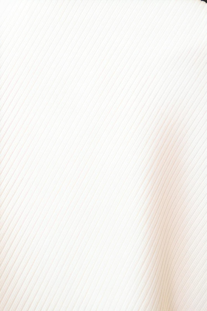 Ribbed Round Neck Long Sleeve Top - AMVIM