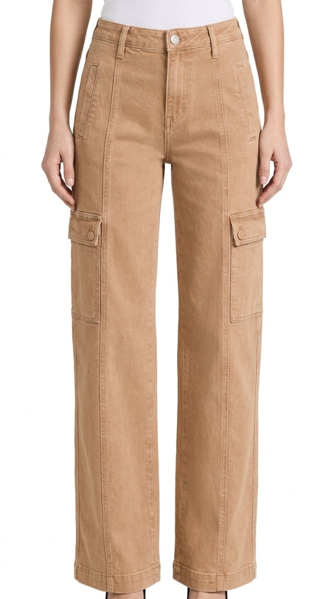 RISEN Full Size High Rise Wide Leg Cargo Jeans - AMVIM