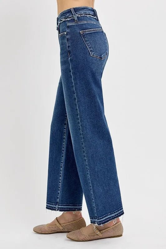 RISEN Full Size Tummy Control Bootcut Jeans Plus Size - AMVIM