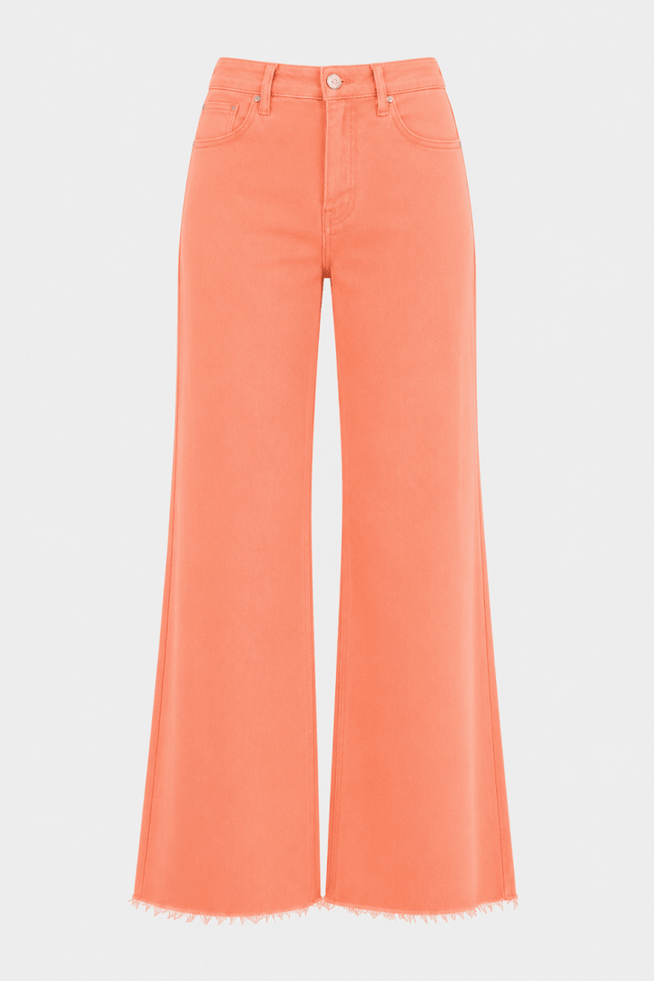 RISEN Full Size Tummy Control High Rise Wide Leg Palazzo Jeans Plus Size - AMVIM
