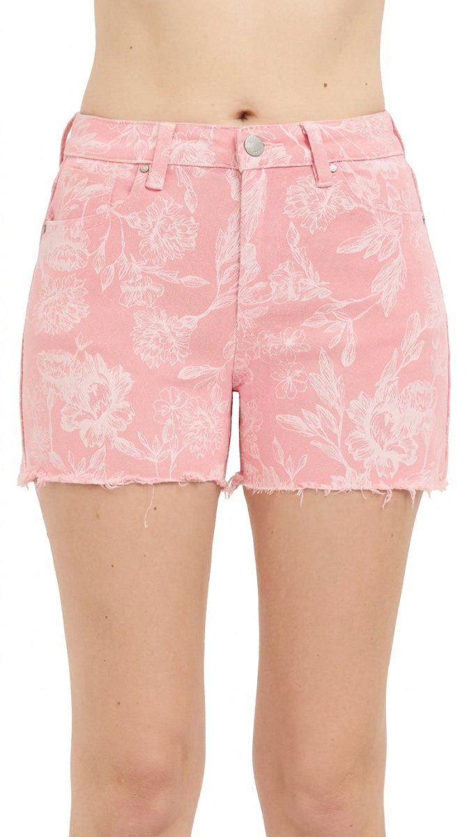 RISEN High Rise Printed Shorts - AMVIM