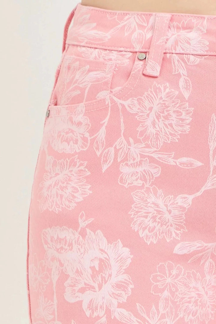 RISEN High Rise Printed Shorts - AMVIM