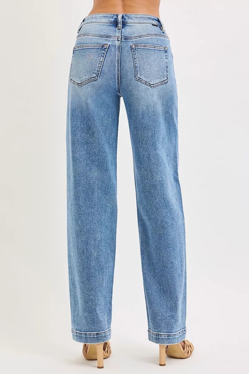 RISEN High Rise Wide Baggy Jeans - AMVIM