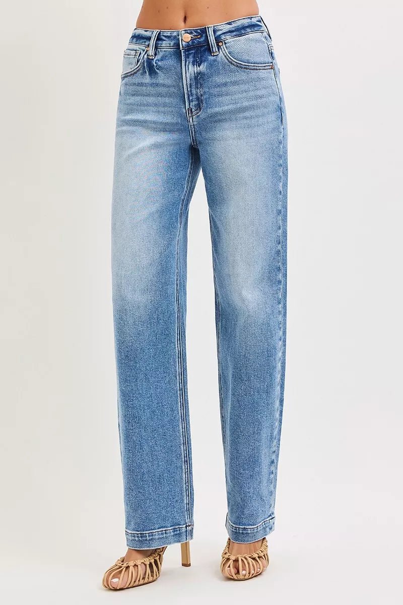 RISEN High Rise Wide Baggy Jeans - AMVIM