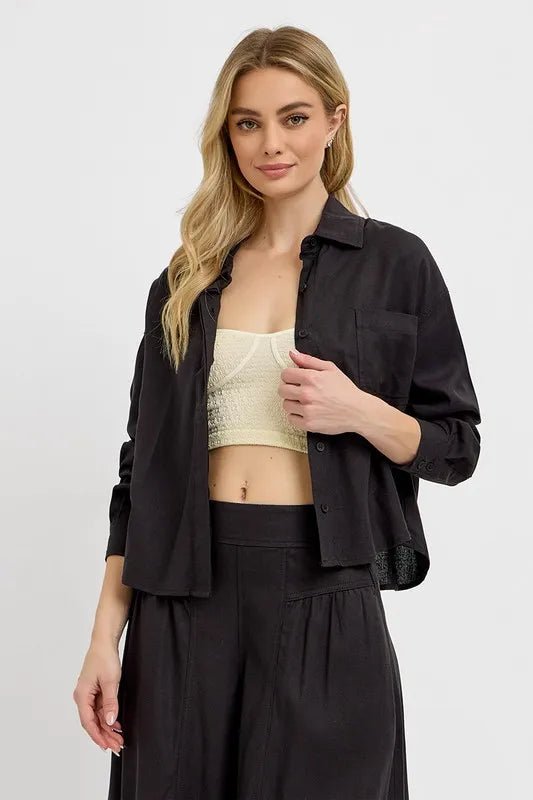 RISEN Long Sleeve Button - Down Shirt - AMVIM