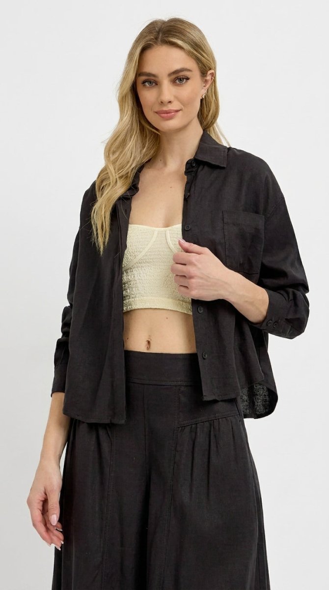 RISEN Long Sleeve Button - Down Shirt - AMVIM