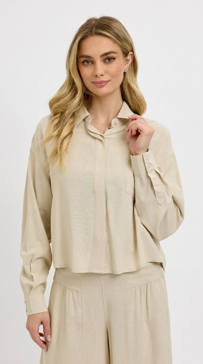 RISEN Long Sleeve Button - Up Shirt - AMVIM