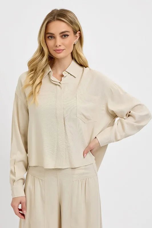 RISEN Long Sleeve Button - Up Shirt - AMVIM