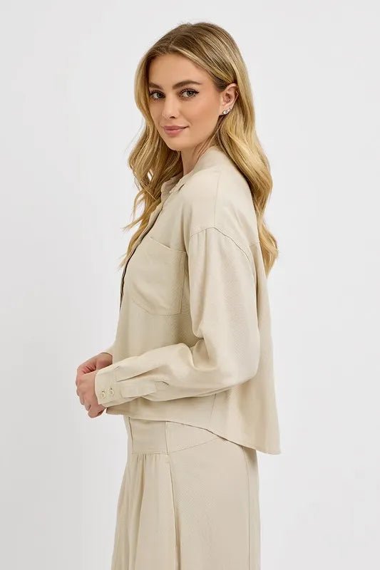 RISEN Long Sleeve Button - Up Shirt - AMVIM