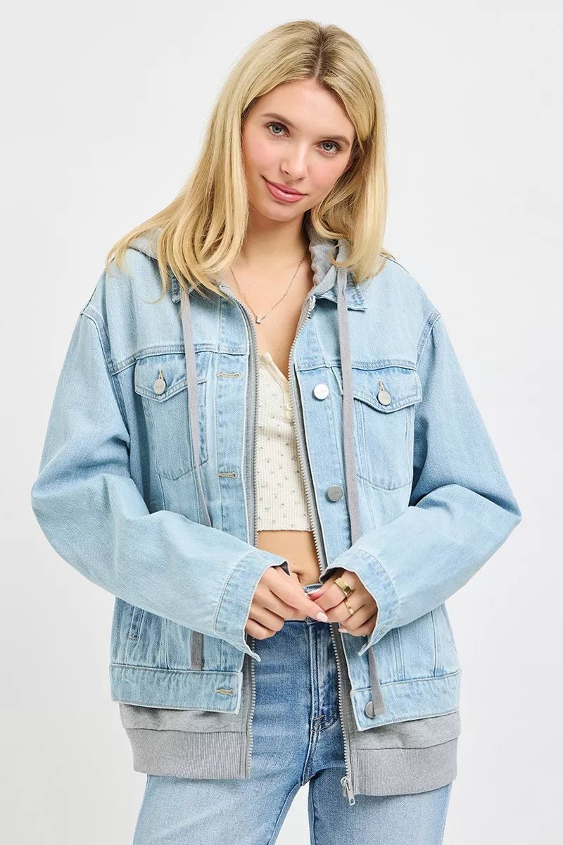 RISEN Oversized Hoodie Jacket - AMVIM