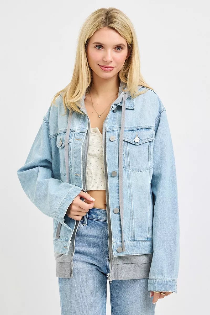 RISEN Oversized Hoodie Jacket - AMVIM