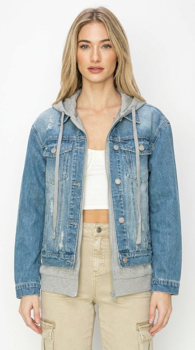 RISEN Oversized Hoodie Jacket - AMVIM