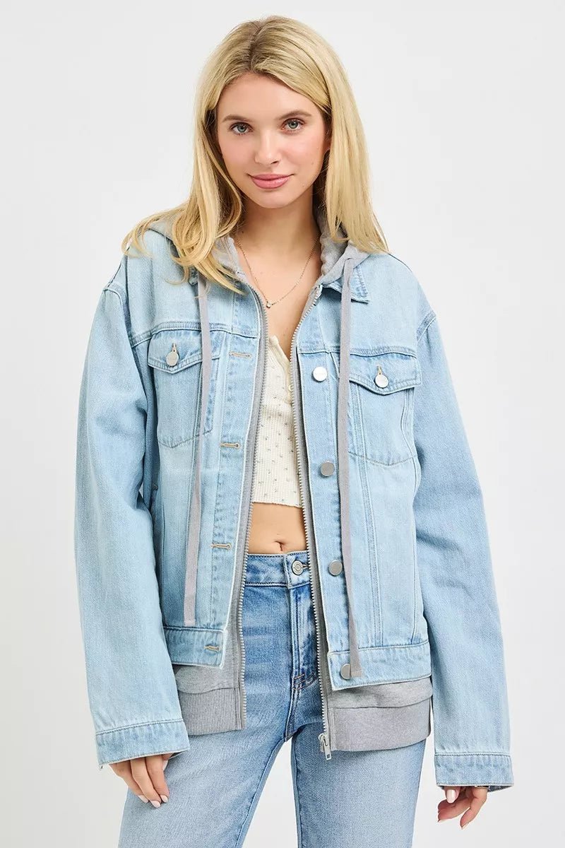 RISEN Oversized Hoodie Jacket - AMVIM