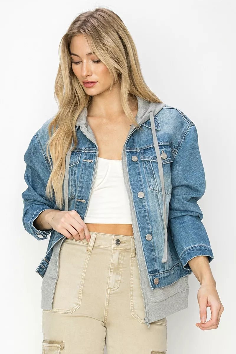 RISEN Oversized Hoodie Jacket - AMVIM