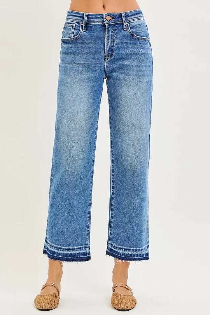 RISEN Plus Size Slouchy Cropped Boyfriend Jeans - AMVIM
