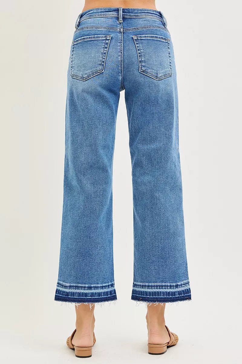 RISEN Plus Size Slouchy Cropped Boyfriend Jeans - AMVIM