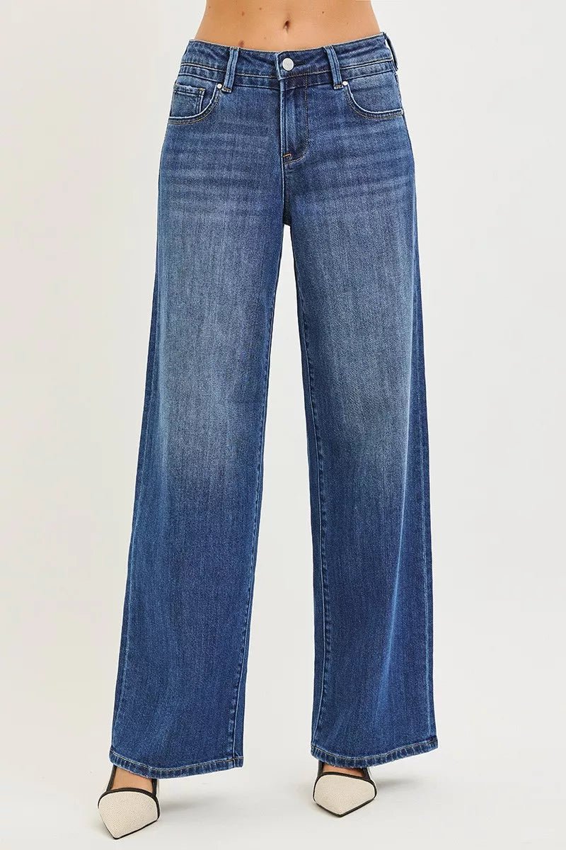 RISEN Slouchy Baggy Jeans with Pockets - AMVIM