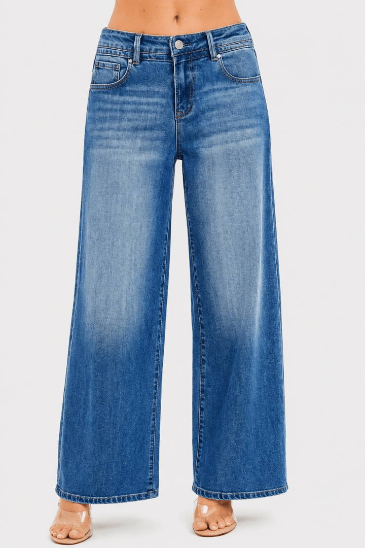 RISEN Slouchy Baggy Jeans with Pockets - AMVIM