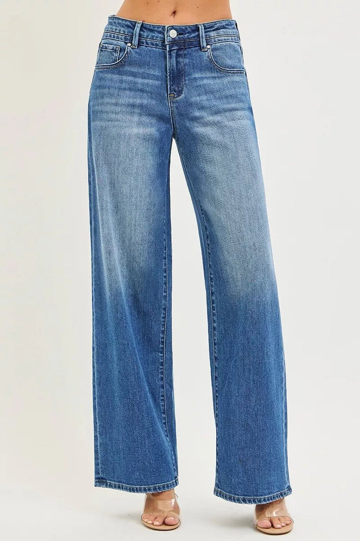 RISEN Slouchy Baggy Jeans with Pockets - AMVIM