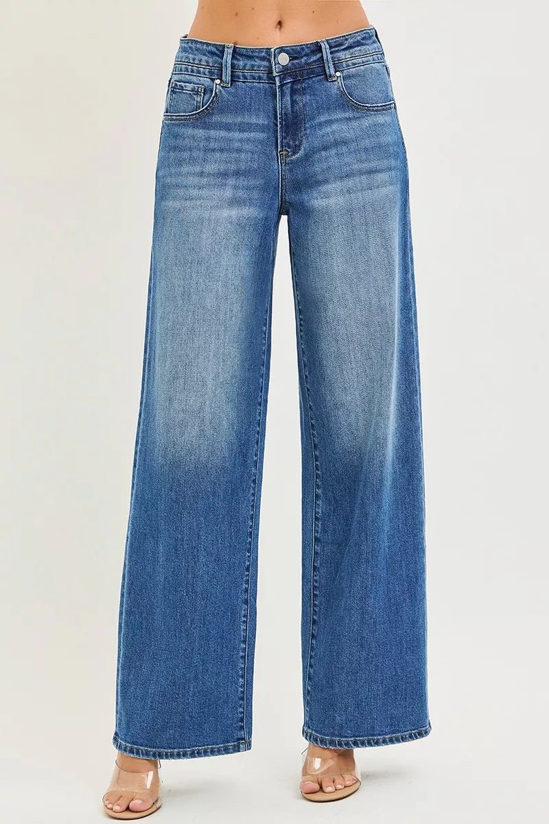 RISEN Slouchy Baggy Jeans with Pockets - AMVIM