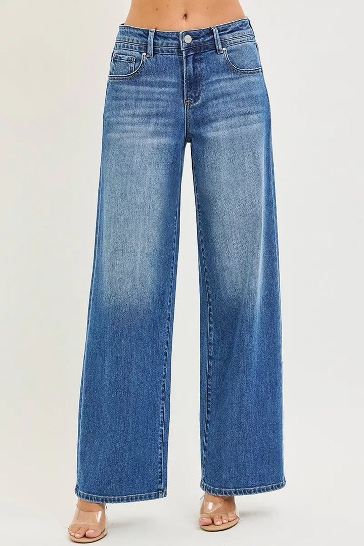 RISEN Slouchy Baggy Jeans with Pockets - AMVIM