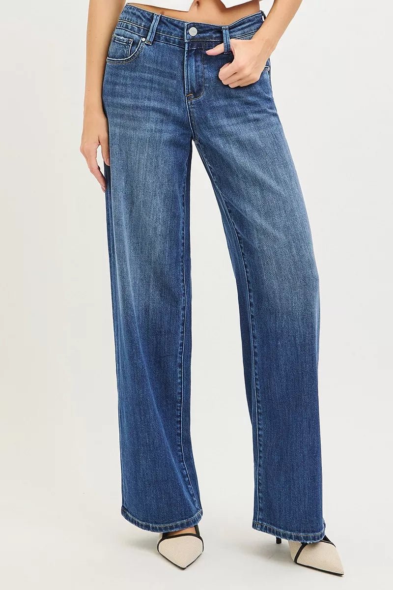 RISEN Slouchy Baggy Jeans with Pockets - AMVIM