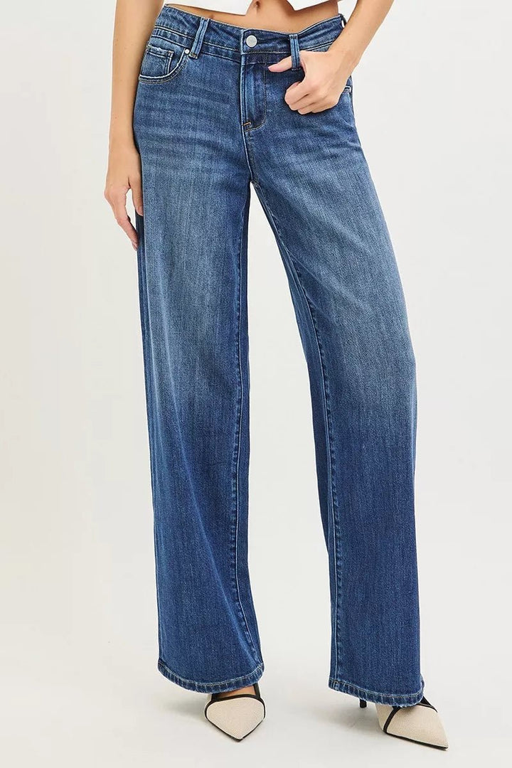 RISEN Slouchy Baggy Jeans with Pockets - AMVIM