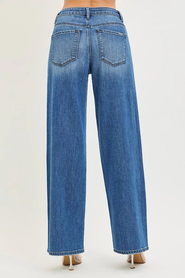 RISEN Slouchy Baggy Jeans with Pockets - AMVIM