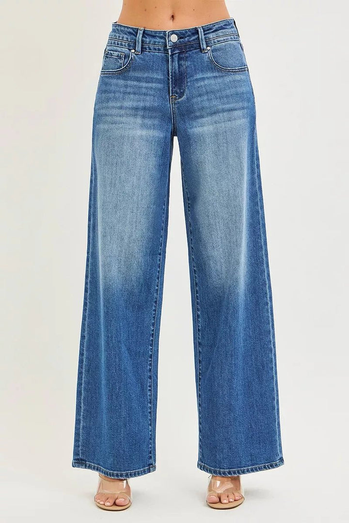 RISEN Slouchy Baggy Jeans with Pockets - AMVIM