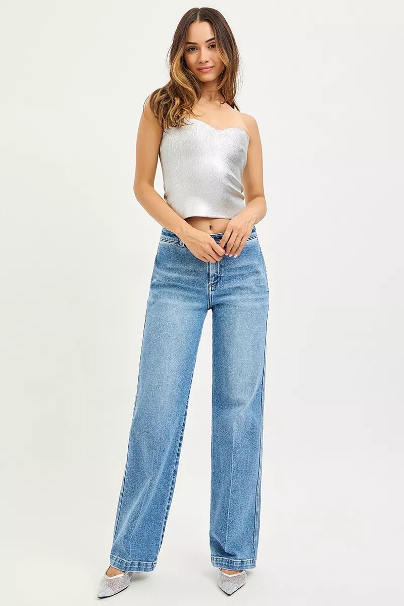 RISEN Slouchy Straight Jeans - AMVIM