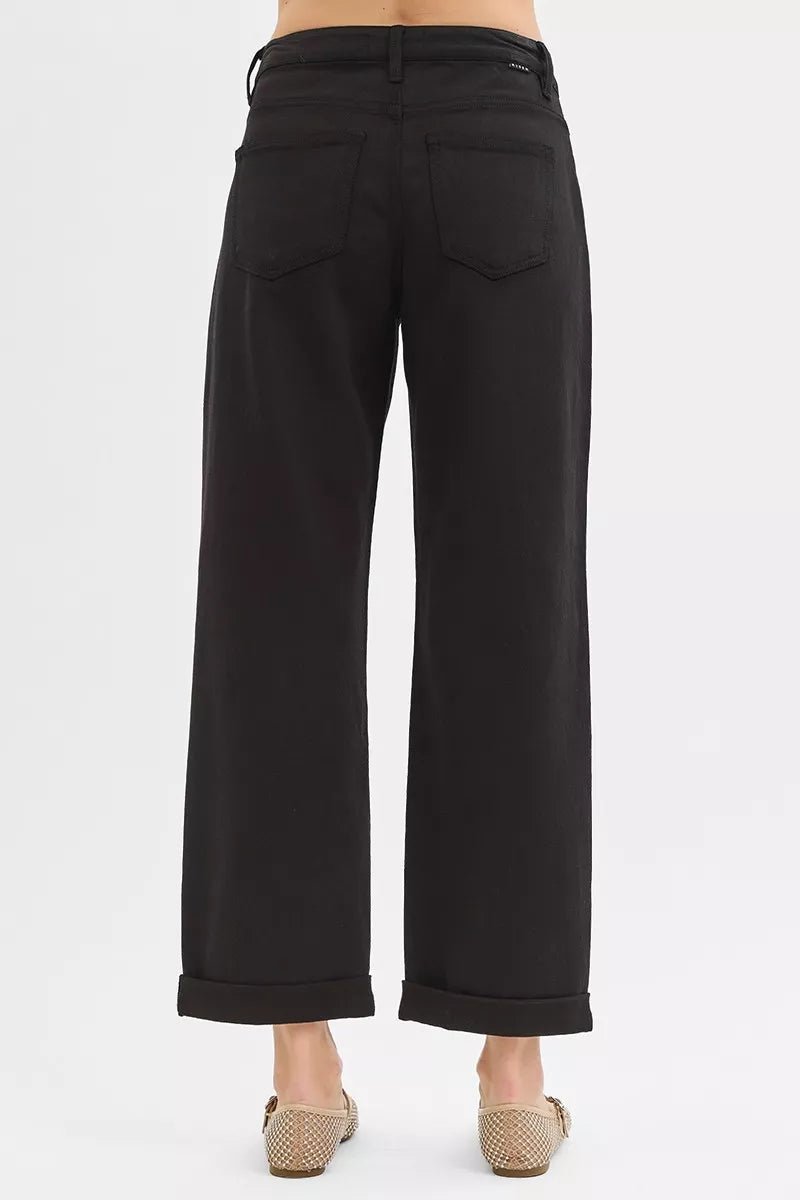 RISEN Tummy Control Mid Rise Ankle Barrel Relaxed Baggy - AMVIM