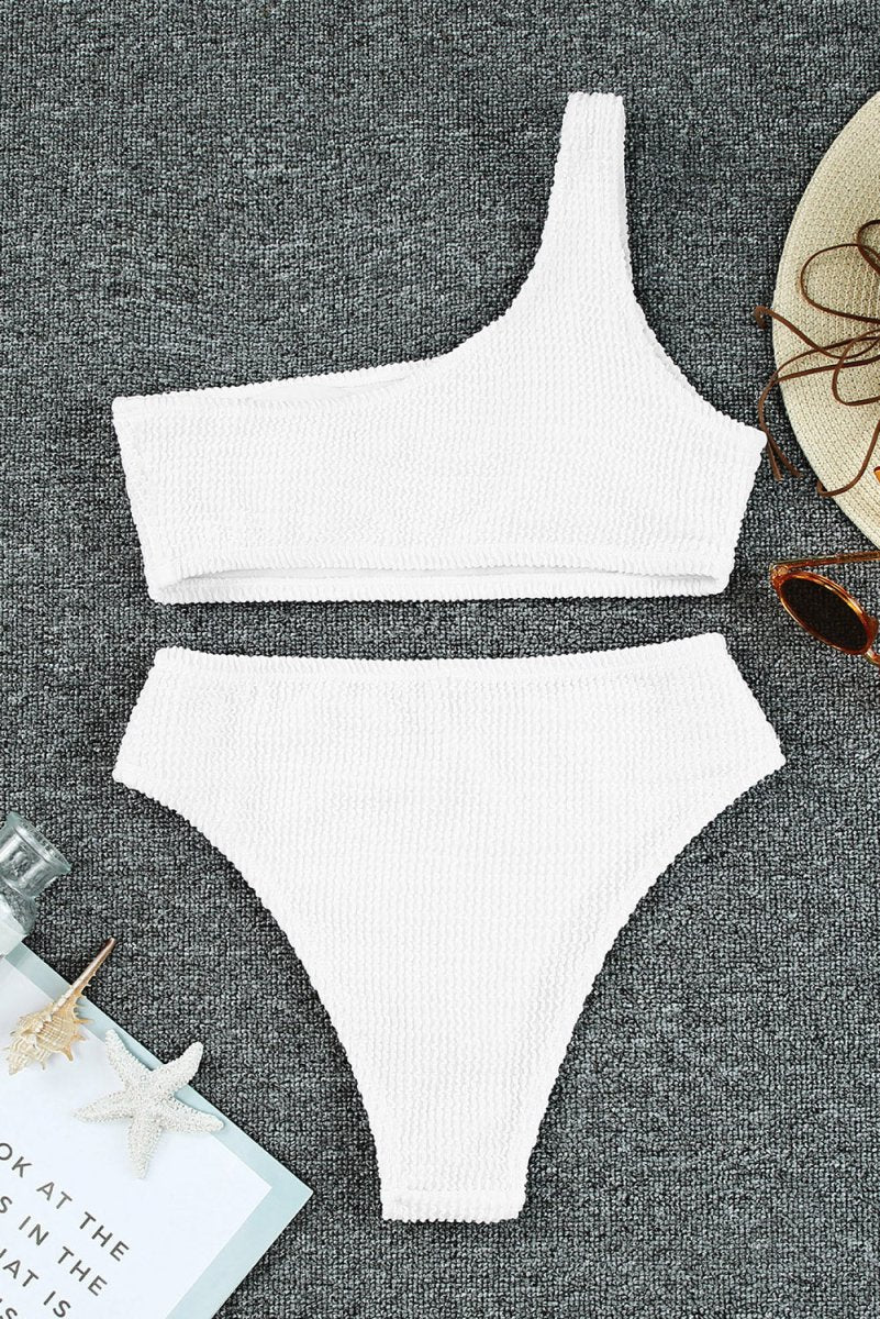 Single Shoulder Bikini Set - AMVIM