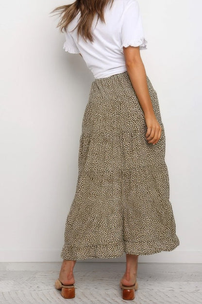 Skirt satin pleated high waist elegant midi for events - AMVIM