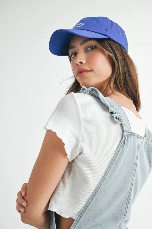 Square Neck Ruffle Shoulder Denim Romper – Summer Essential - AMVIM
