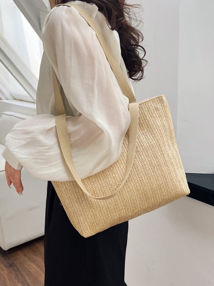 Straw Woven Tote Bag - AMVIM