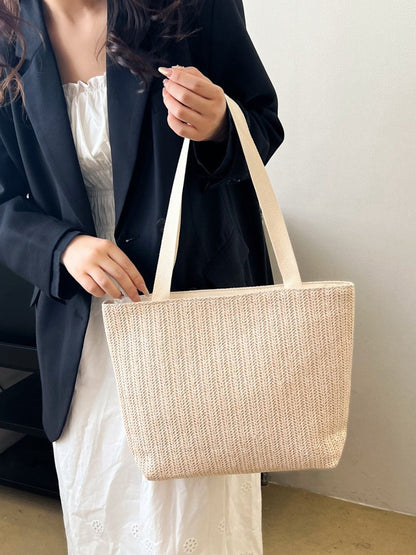 Straw Woven Tote Bag - AMVIM