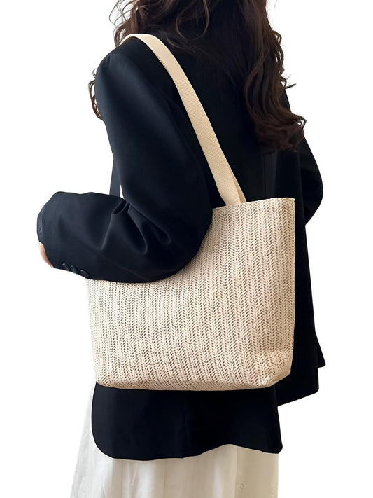 Straw Woven Tote Bag - AMVIM