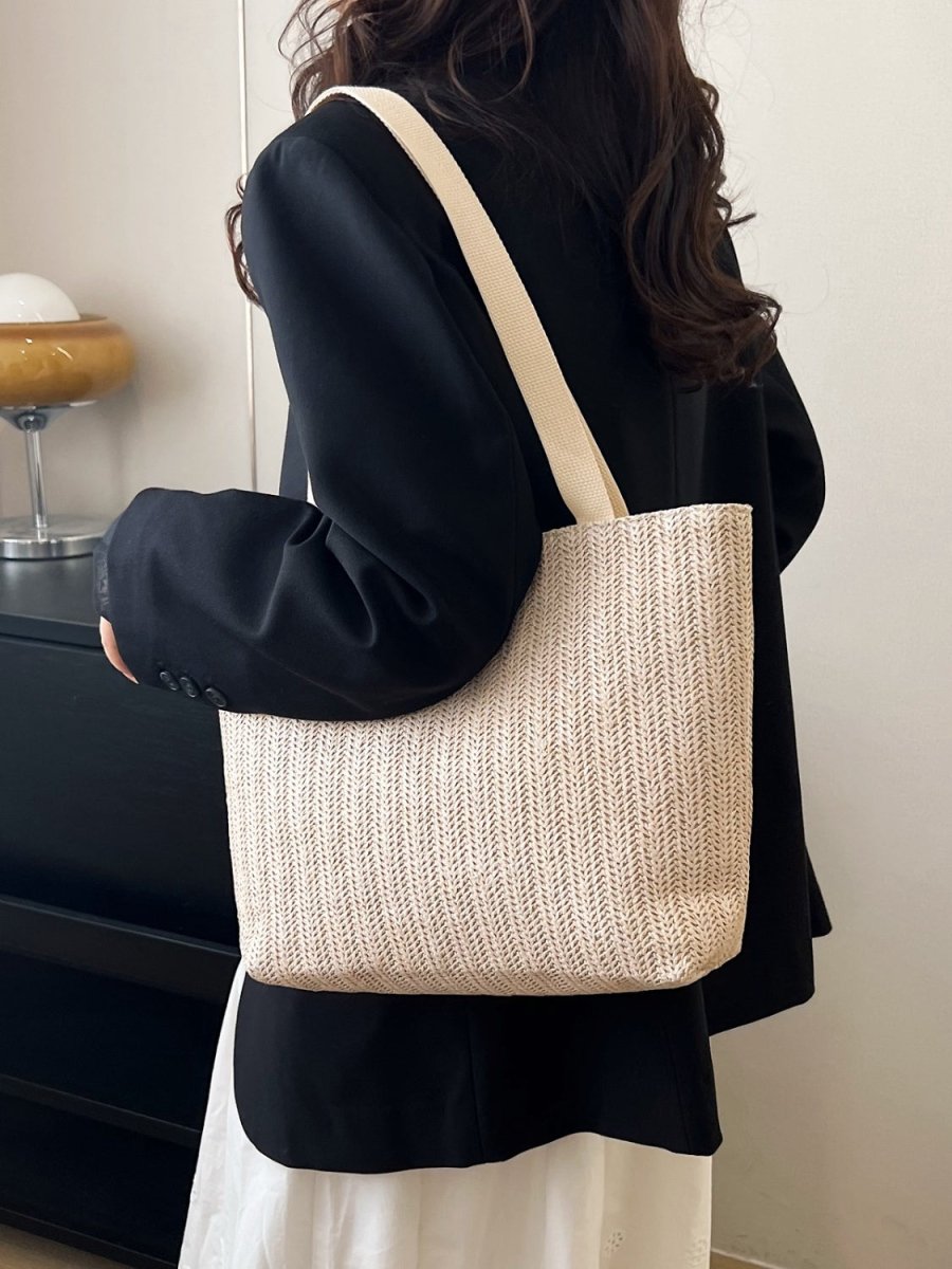 Straw Woven Tote Bag - AMVIM