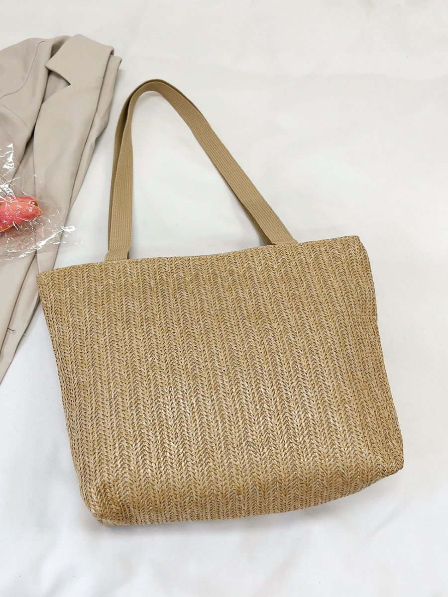 Straw Woven Tote Bag - AMVIM