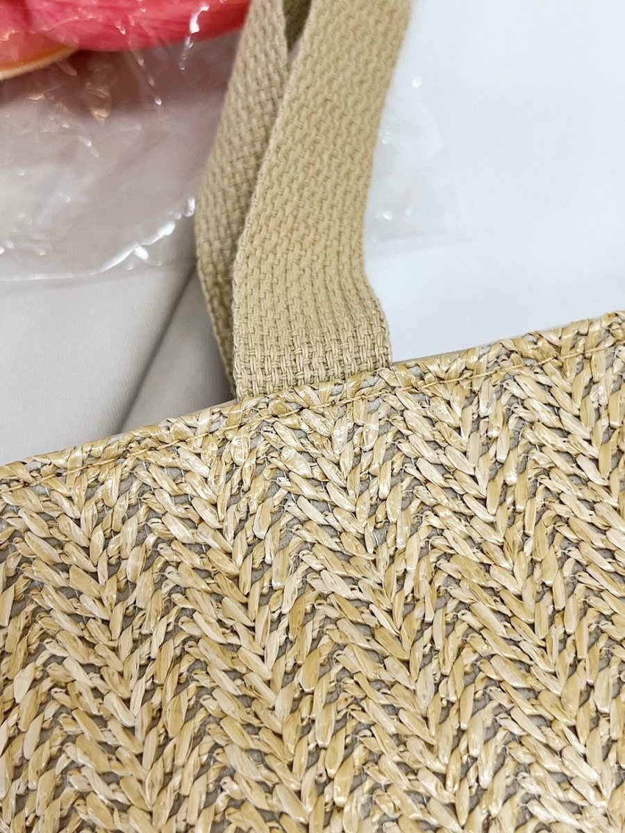 Straw Woven Tote Bag - AMVIM