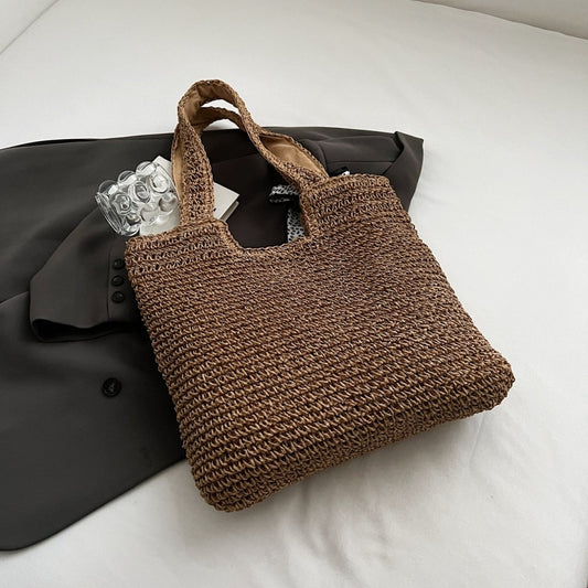 Straw Woven Tote Bag - AMVIM