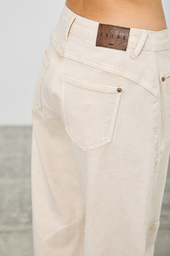 Stretch Denim Jeans – High Waist Barrel Leg - Saige Denim Women&