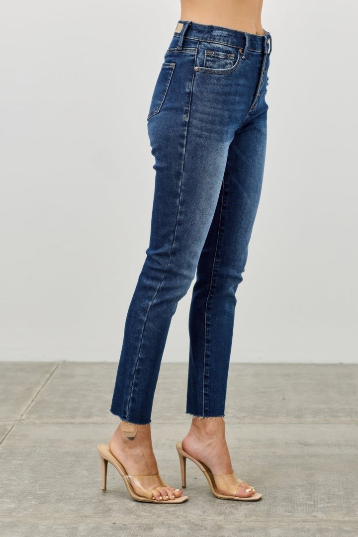 Stretch Denim Jeans – High Waist Skinny Fit - Saige Denim Women&