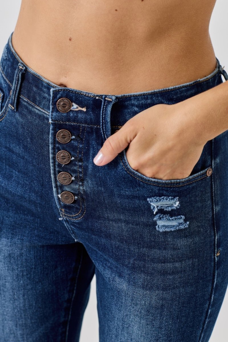 Stretch Denim Jeans – High Waist Skinny Fit - Saige Denim Women&